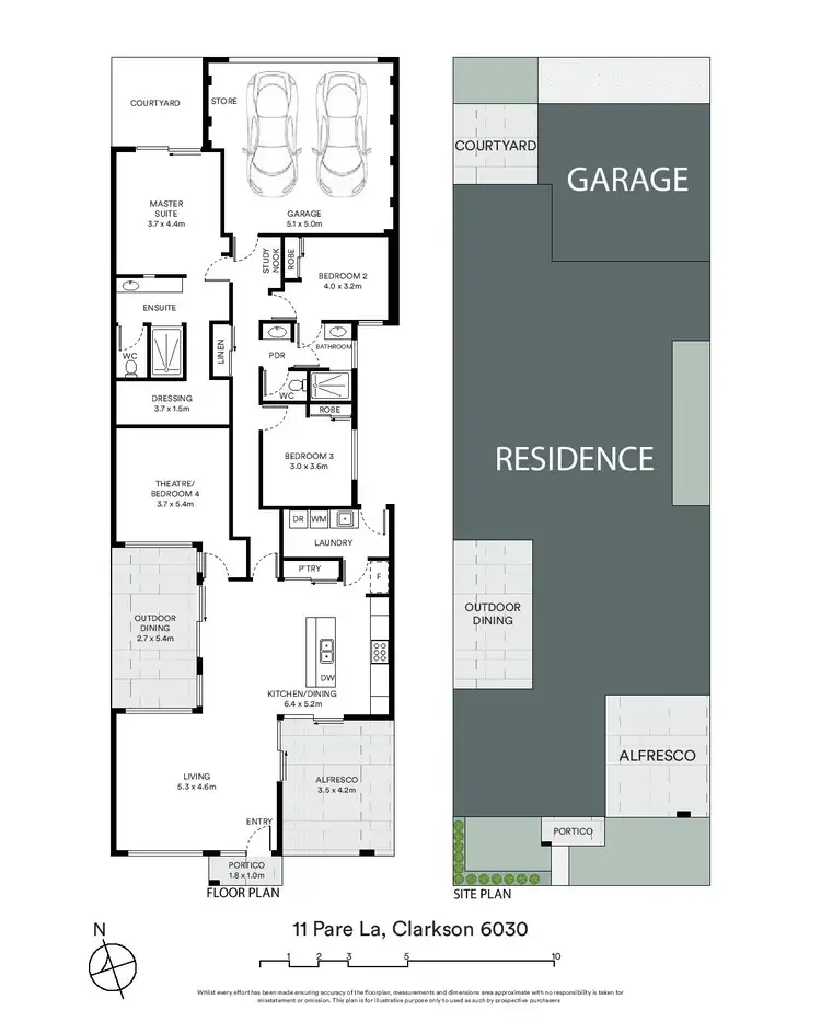 Floorplan of Homely house listing, 11 Pare Lane, Clarkson WA 6030
