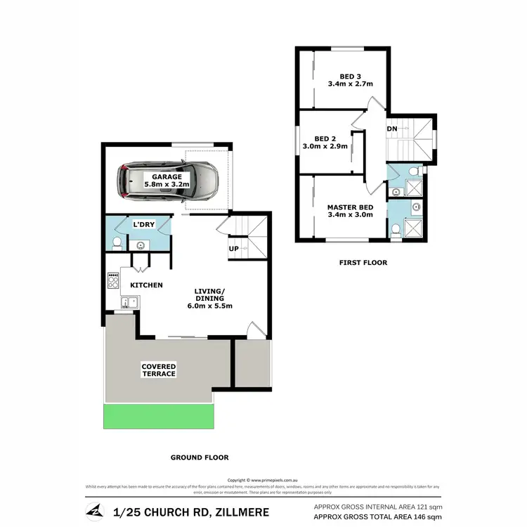 Floorplan of Homely unit listing, 1/25 Church Road, Zillmere QLD 4034