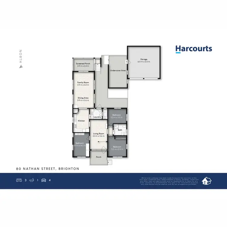 Floorplan of Homely house listing, 80 Nathan Street, Brighton QLD 4017