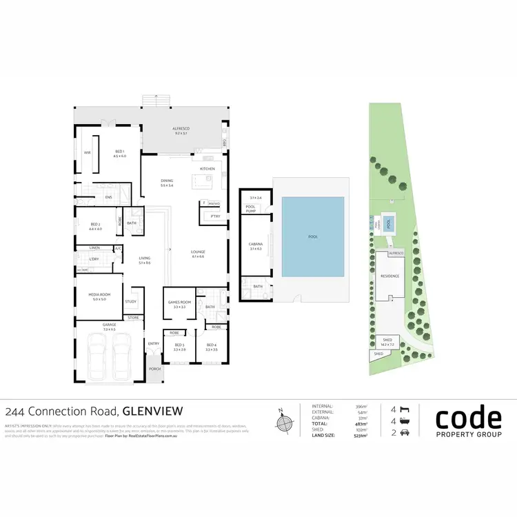 Floorplan of Homely house listing, 244 Connection Road, Glenview QLD 4553