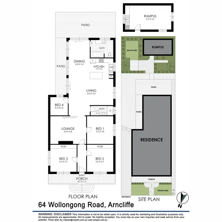 Floorplan of Homely house listing, 64 Wollongong Road, Arncliffe NSW 2205