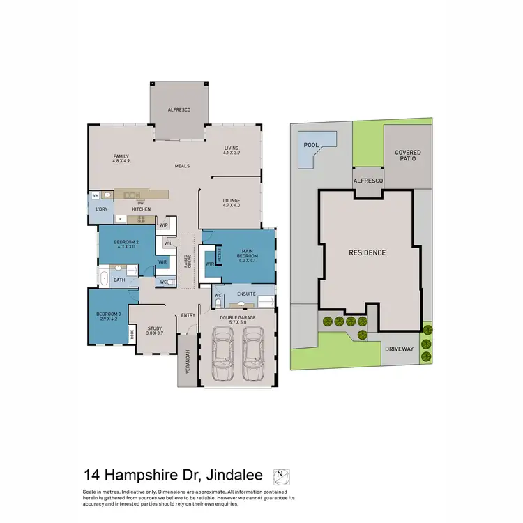 Floorplan of Homely house listing, 14 Hampshire Drive, Jindalee WA 6036