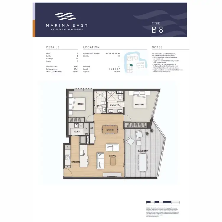 Floorplan of Homely apartment listing, 57/16 Marina Drive, Ascot WA 6104