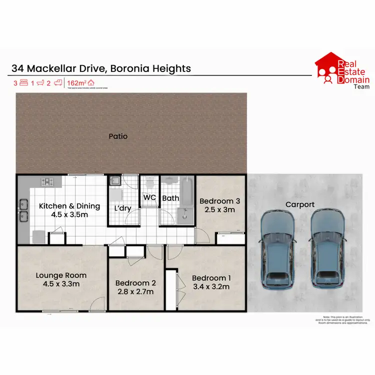 Floorplan of Homely house listing, 34 Mackellar Drive, Boronia Heights QLD 4124