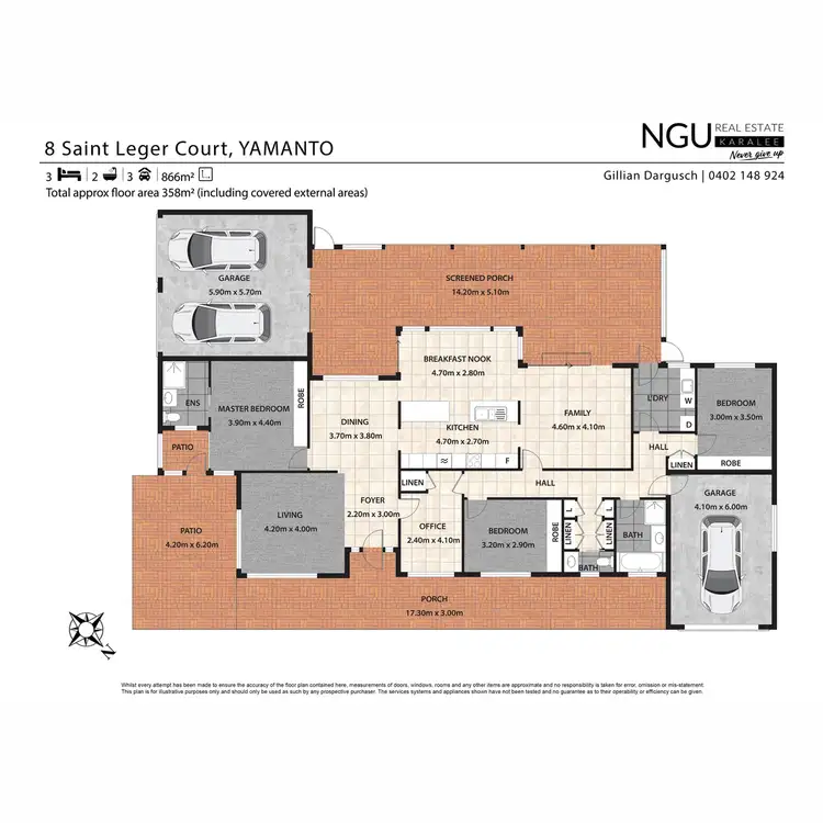Floorplan of Homely house listing, 8 Saint Leger Court, Yamanto QLD 4305