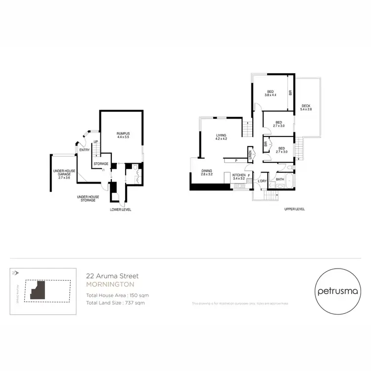 Floorplan of Homely house listing, 22 Aruma Street, Mornington TAS 7018