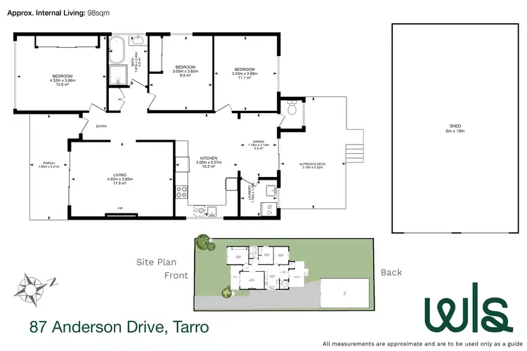 Floorplan of Homely house listing, 87 Anderson Drive, Tarro NSW 2322