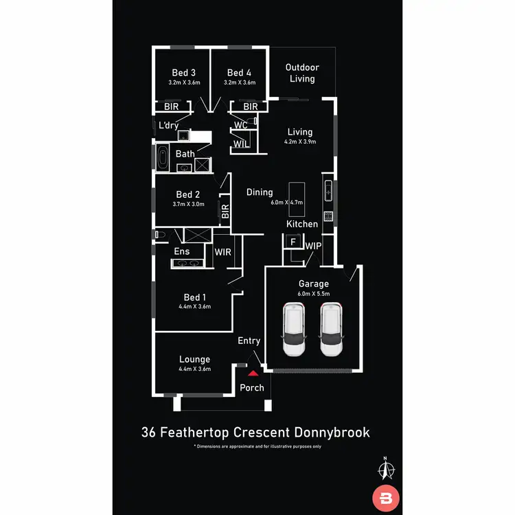 Floorplan of Homely house listing, 36 Feathertop Crescent, Donnybrook VIC 3064