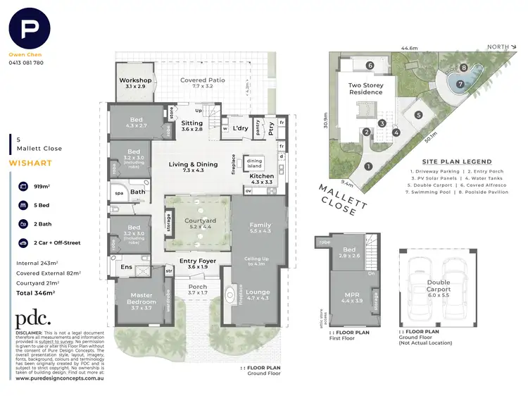 Floorplan of Homely house listing, 5 Mallett Close, Wishart QLD 4122