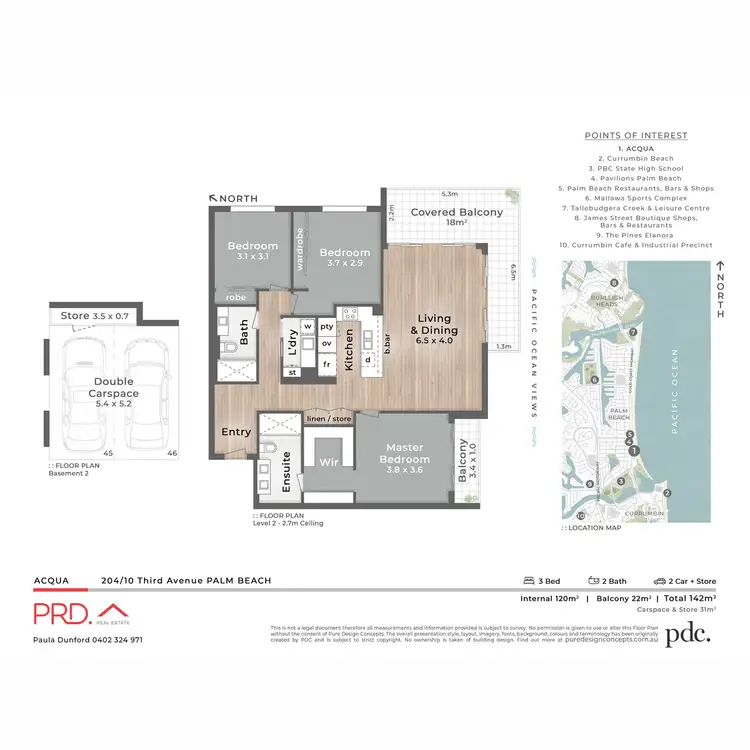 Floorplan of Homely unit listing, 204/10 Third Avenue, Palm Beach QLD 4221