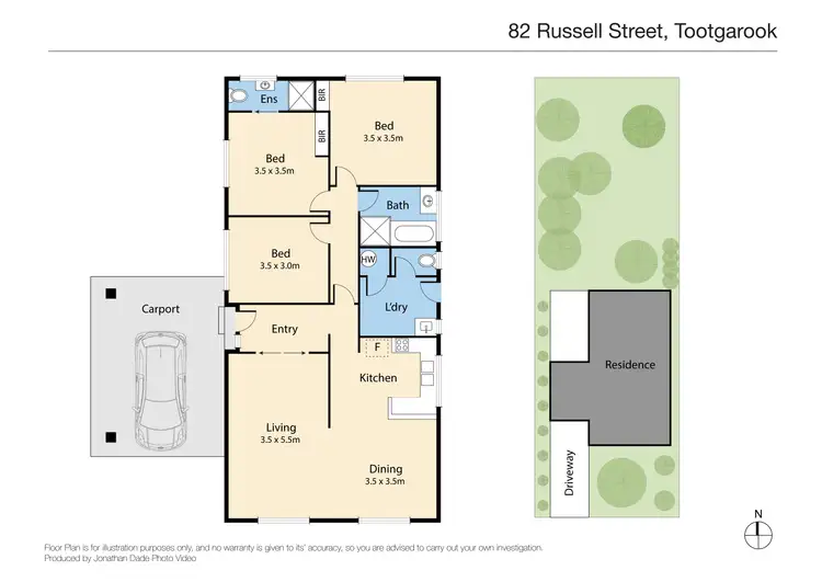 Floorplan of Homely house listing, 82 Russell Street, Tootgarook VIC 3941