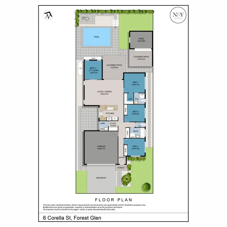 Floorplan of Homely house listing, 6 Corella Street, Forest Glen QLD 4556