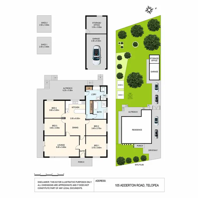 Floorplan of Homely house listing, 105 Adderton Road, Telopea NSW 2117
