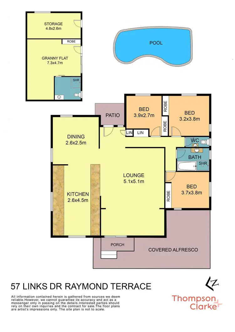 Floorplan of Homely house listing, 57 Links Drive, Raymond Terrace NSW 2324