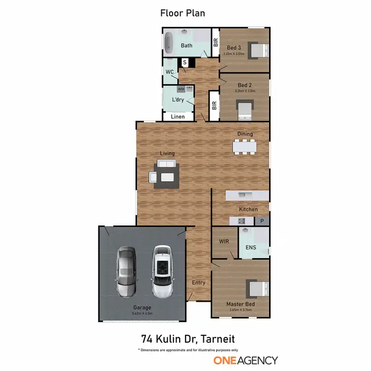 Floorplan of Homely house listing, 74 Kulin Drive, Tarneit VIC 3029