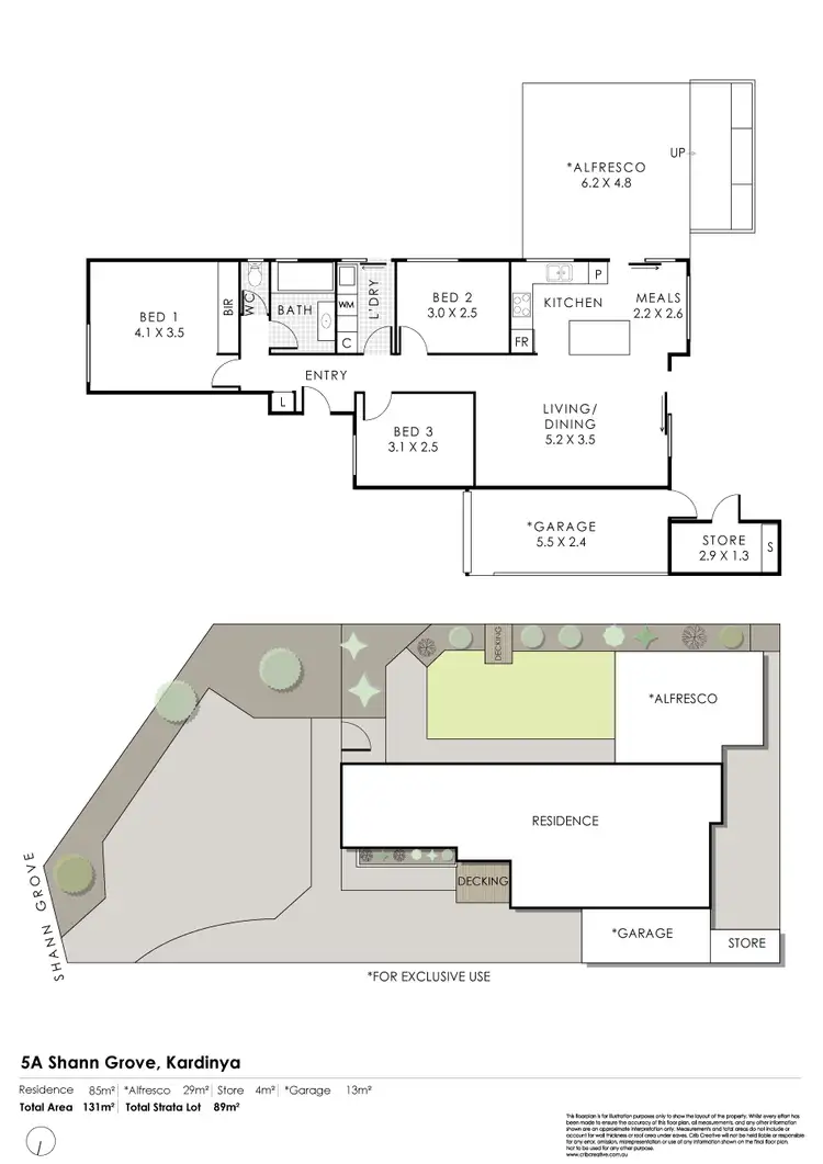 Floorplan of Homely house listing, 5A Shann Grove, Kardinya WA 6163