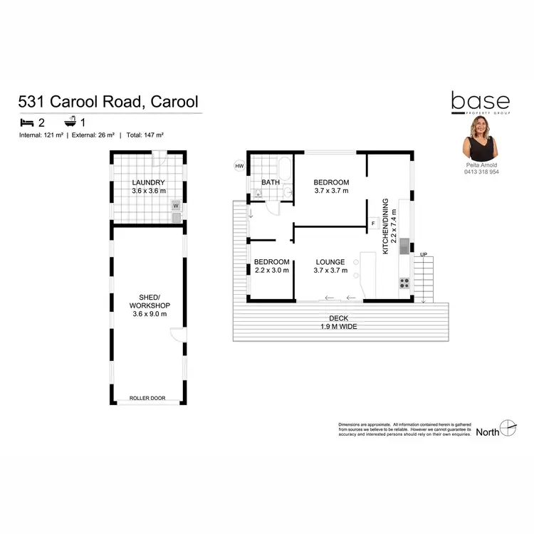 Floorplan of Homely rural property listing, 531 Carool Road, Carool NSW 2486