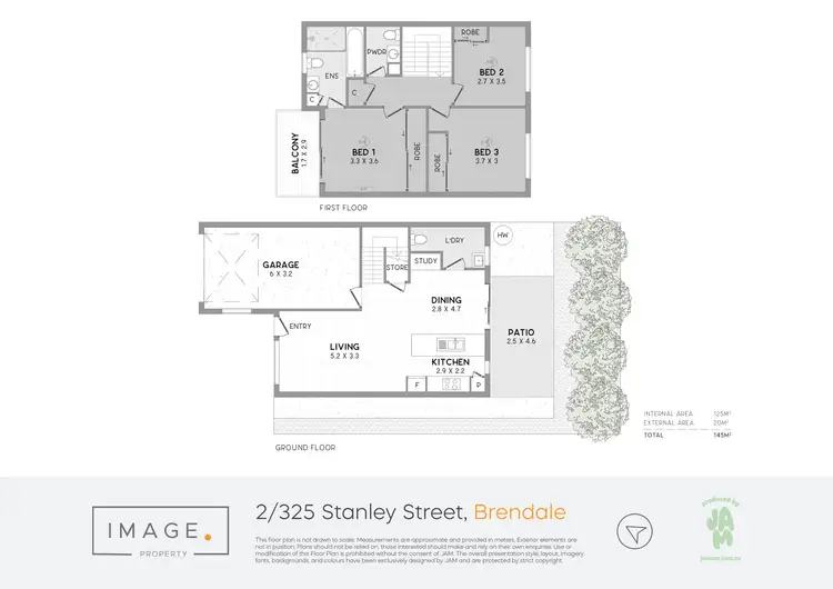 Floorplan of Homely townhouse listing, 2/325 Stanley Street, Brendale QLD 4500