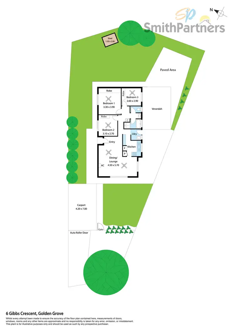 Floorplan of Homely house listing, 6 Gibbs Crescent, Golden Grove SA 5125