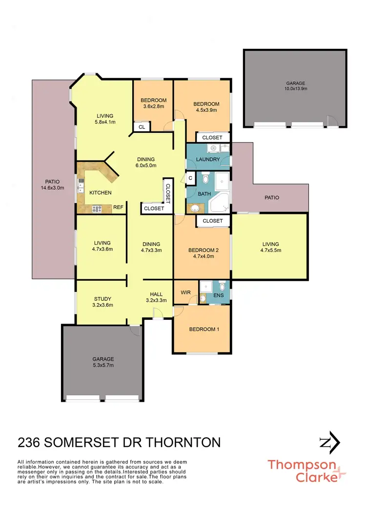 Floorplan of Homely house listing, 236 Somerset Dr,, Thornton NSW 2322