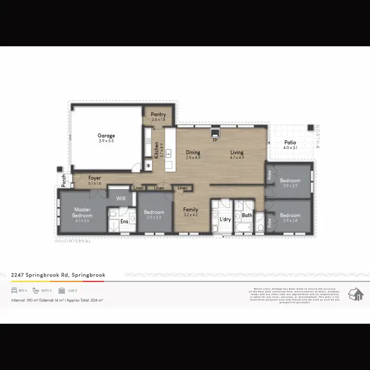 Floorplan of Homely house listing, 2247 Springbrook Road, Springbrook QLD 4213