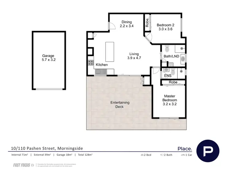 Floorplan of Homely unit listing, 10/110 Pashen Street, Morningside QLD 4170