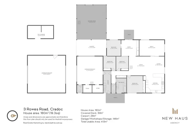 Floorplan of Homely house listing, 3 Rowes Road, Cradoc TAS 7109