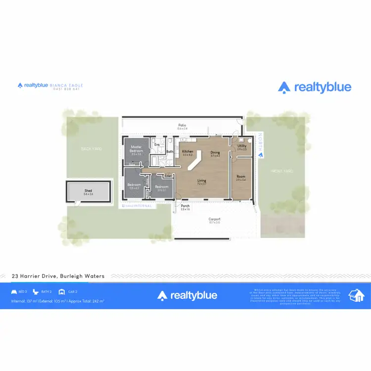 Floorplan of Homely house listing, 23 Harrier Drive, Burleigh Waters QLD 4220