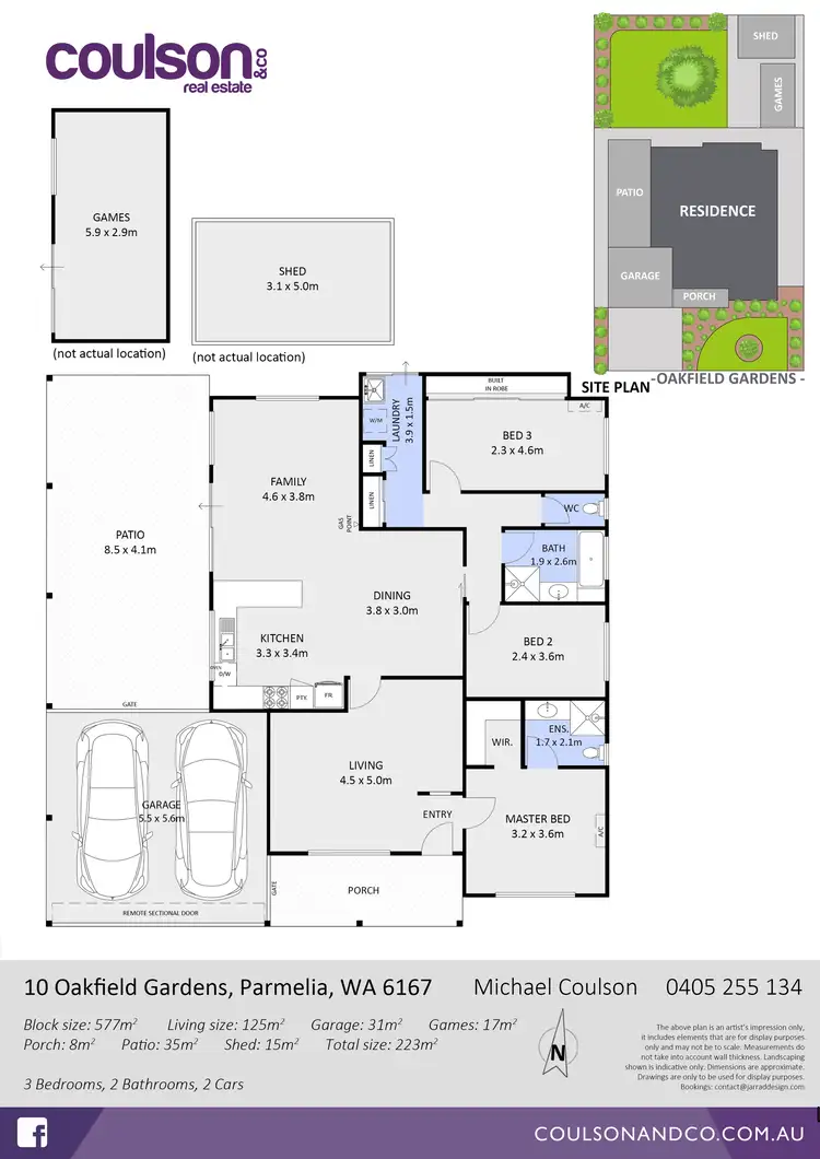 Floorplan of Homely house listing, 10 Oakfield Gardens, Parmelia WA 6167