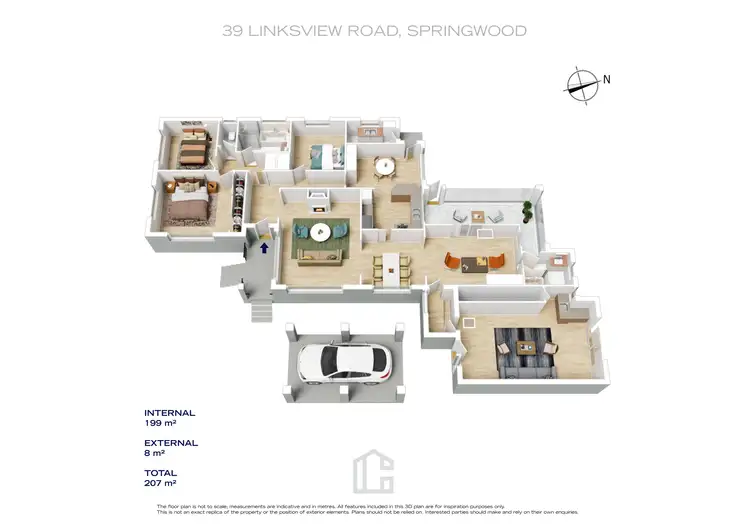 Floorplan of Homely house listing, 39 Linksview Road, Springwood NSW 2777