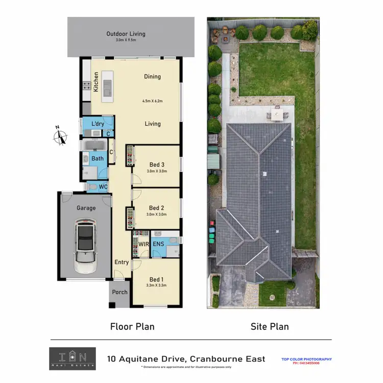 Floorplan of Homely house listing, 10 Aquitane Drive, Cranbourne East VIC 3977