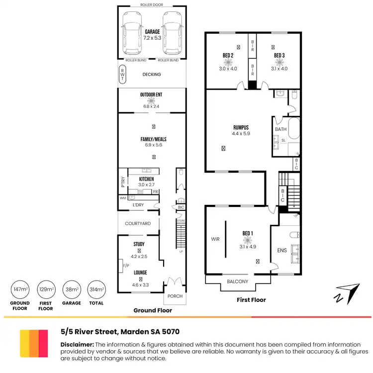 Floorplan of Homely house listing, 5/5 River Street, Marden SA 5070