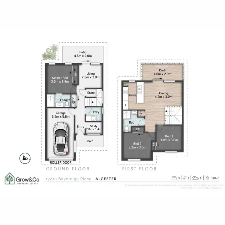 Floorplan of Homely townhouse listing, 17/10 Sovereign Place, Algester QLD 4115