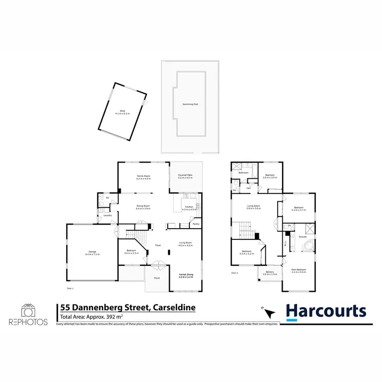 Floorplan of Homely house listing, 55 Dannenberg Street, Carseldine QLD 4034
