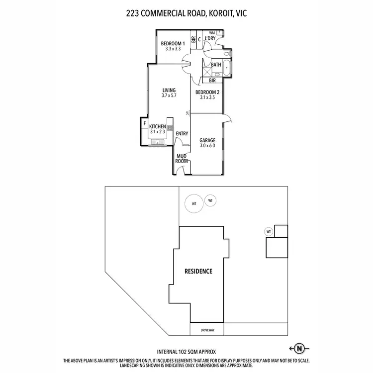 Floorplan of Homely house listing, 223 Commercial Road, Koroit VIC 3282