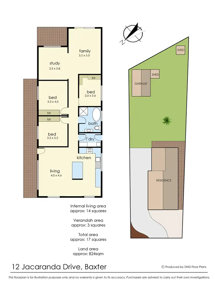 Floorplan of Homely house listing, 12 Jacaranda Drive, Baxter VIC 3911