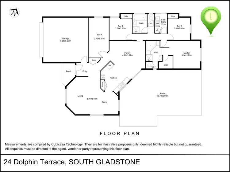 Floorplan of Homely house listing, 24 Dolphin Terrace, South Gladstone QLD 4680