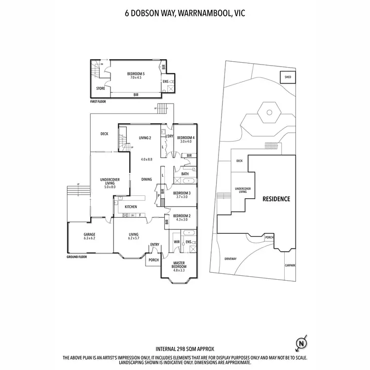 Floorplan of Homely house listing, 6 Dobson Way, Warrnambool VIC 3280