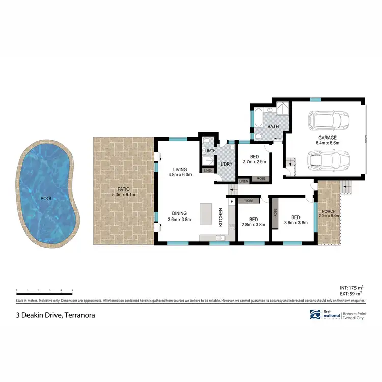 Floorplan of Homely house listing, 3 Deakin Drive, Terranora NSW 2486