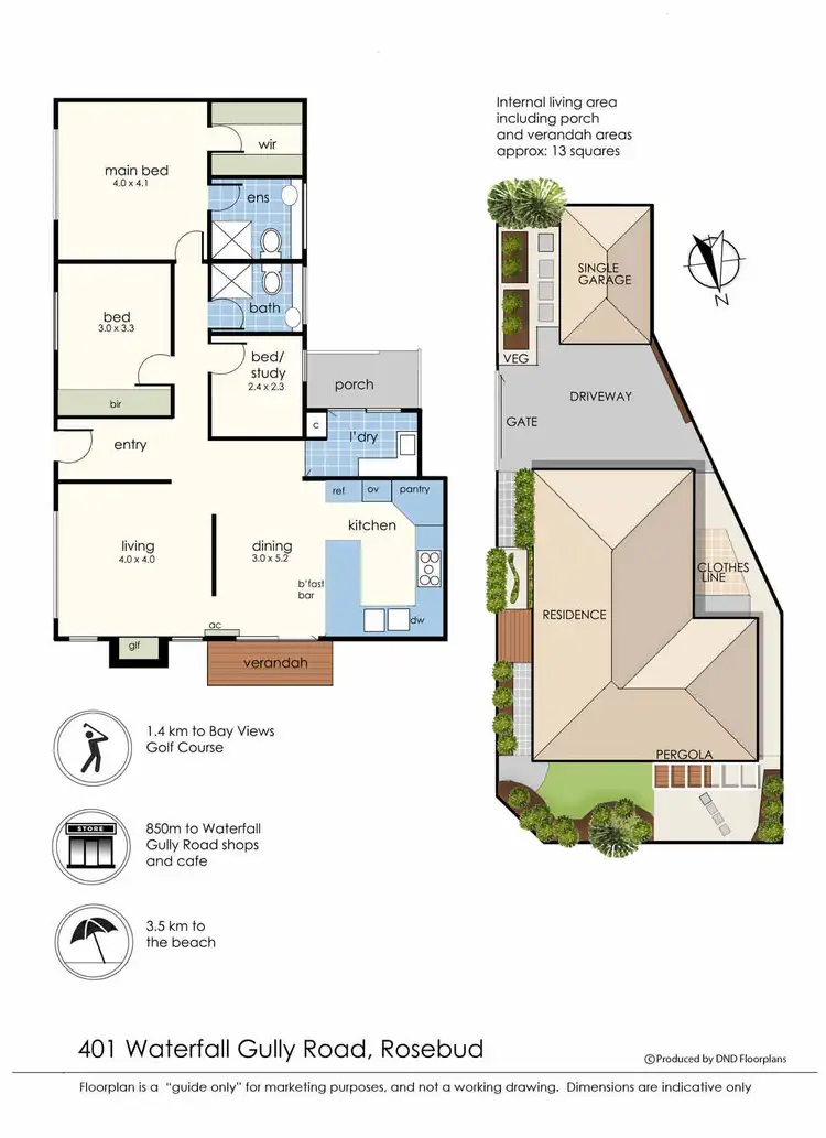 Floorplan of Homely house listing, 401 Waterfall Gully Road, Rosebud VIC 3939