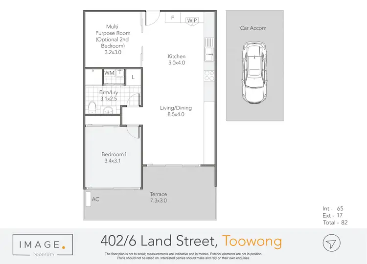 Floorplan of Homely apartment listing, 402/6 Land Street, Toowong QLD 4066