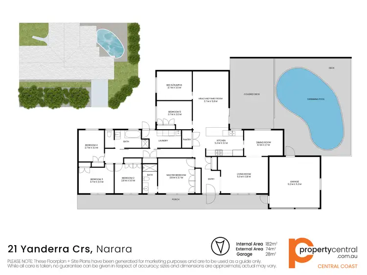 Floorplan of Homely house listing, 21 Yanderra Crescent, Narara NSW 2250