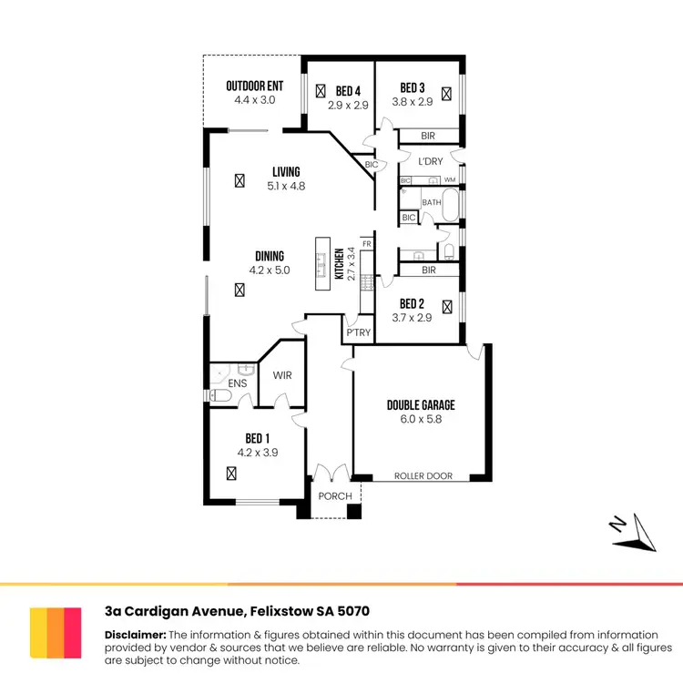 Floorplan of Homely house listing, 3A Cardigan Avenue, Felixstow SA 5070