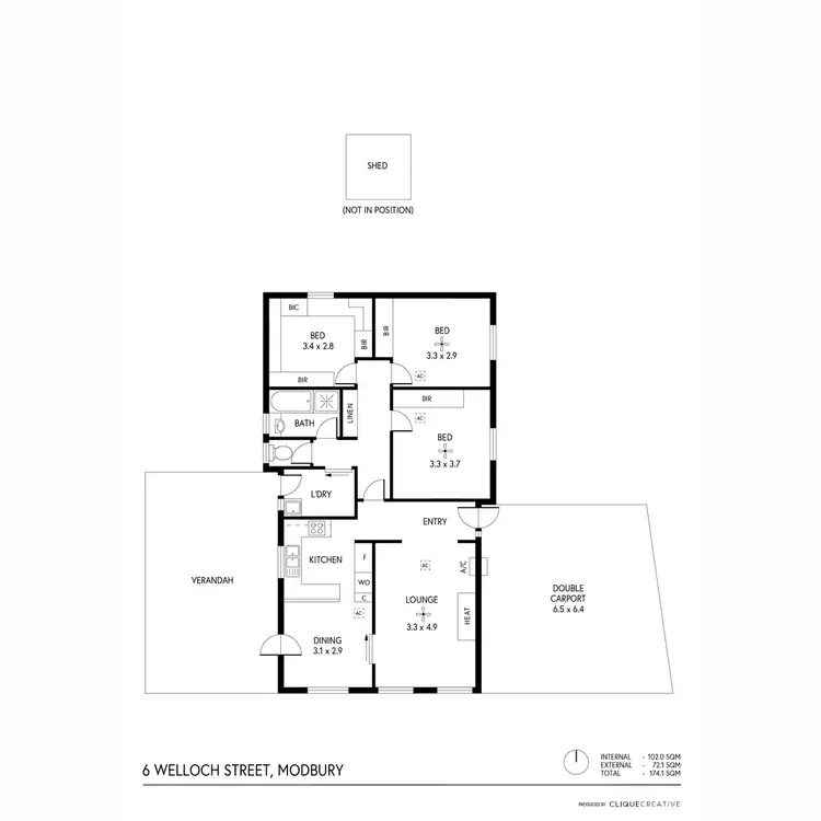 Floorplan of Homely house listing, 6 Welloch Street, Modbury SA 5092