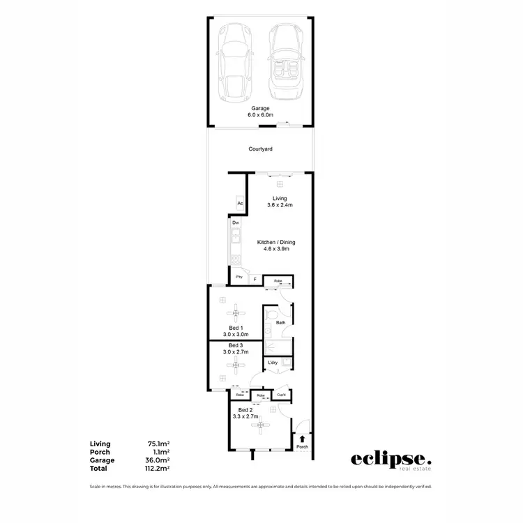 Floorplan of Homely house listing, 3 Chang Place, Munno Para West SA 5115