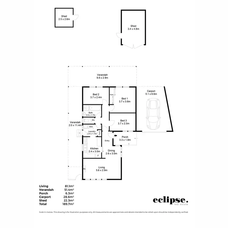 Floorplan of Homely house listing, 6 Lara Street, Ingle Farm SA 5098