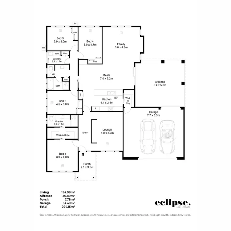 Floorplan of Homely house listing, 8 Albara Road, Ingle Farm SA 5098
