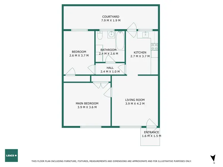 Floorplan of Homely unit listing, Address available on request