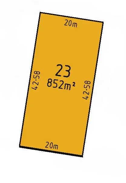 Floorplan of Homely land listing, LOT 23 Snow Gum Road, Heyfield VIC 3858