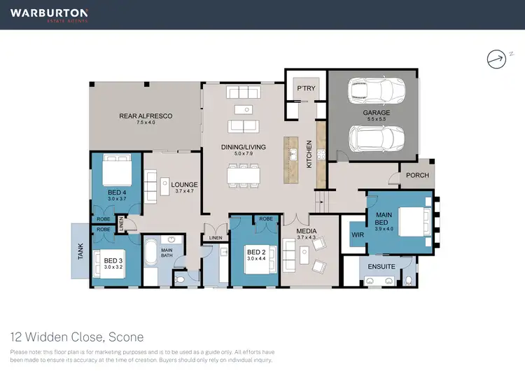 Floorplan of Homely house listing, 12 Widden Close, Scone NSW 2337